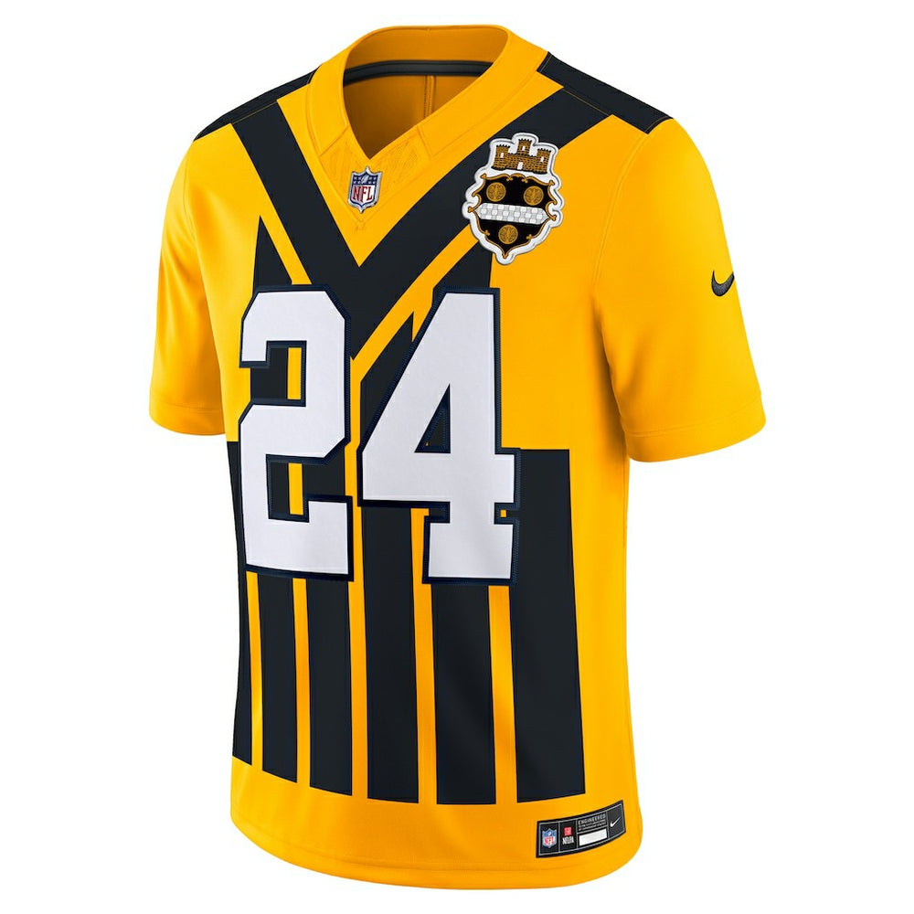 Joey Porter Jr.  Alternate 1933 Throwback Vapor F.U.S.E. Limited Jersey - Pittsburgh Steelers Jerseys