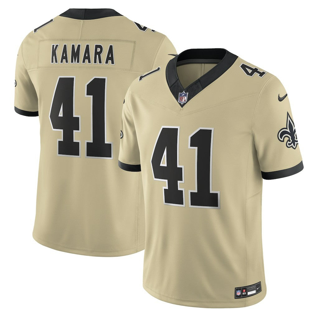 Alvin Kamara  Gameday Golds Alternate Vapor F.U.S.E. Limited Jersey - New Orleans Saints Jerseys