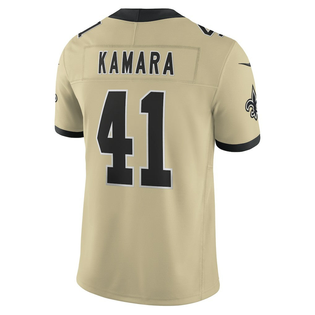 Alvin Kamara  Gameday Golds Alternate Vapor F.U.S.E. Limited Jersey - New Orleans Saints Jerseys