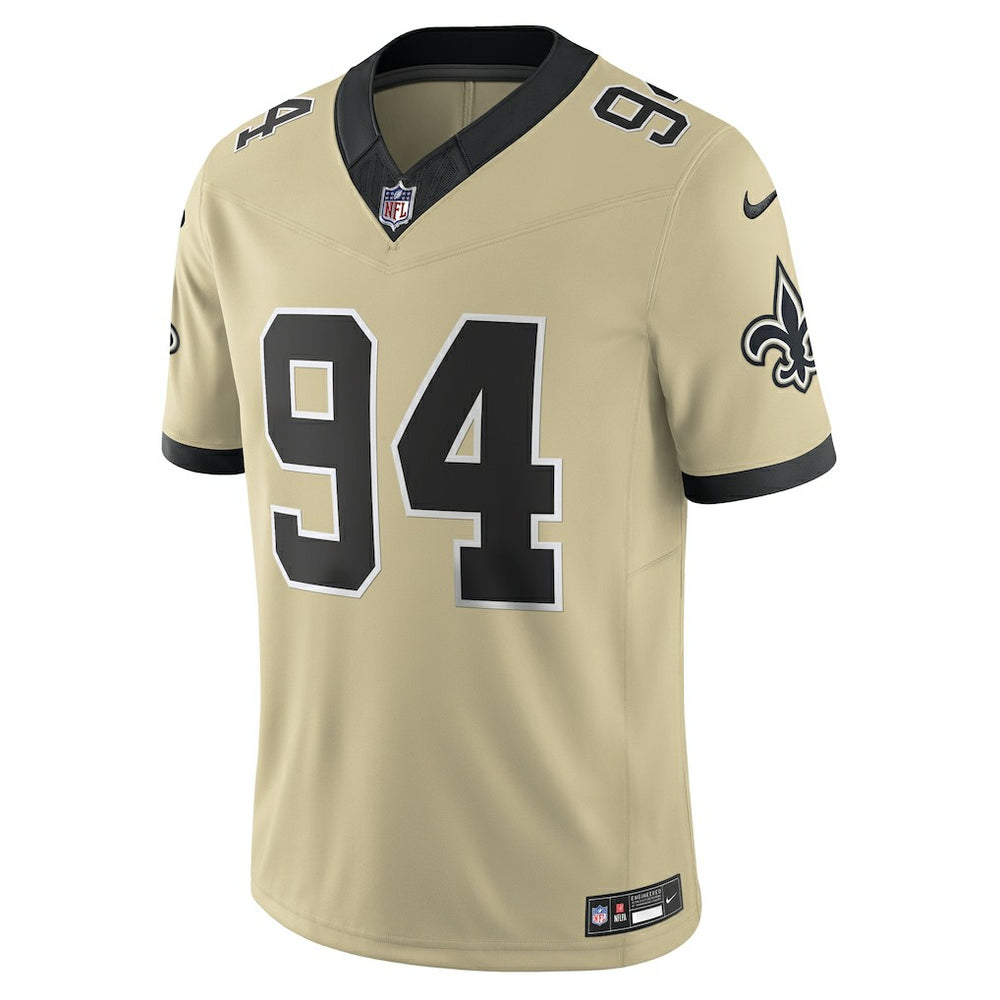 Cameron Jordan  Gameday Golds Alternate Vapor F.U.S.E. Limited Jersey - New Orleans Saints Jerseys