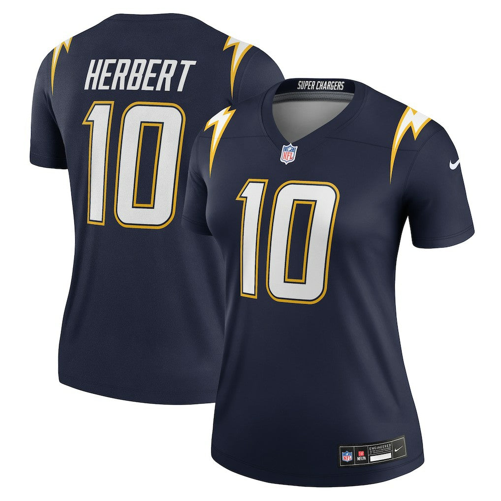 Justin Herbert  Women's Alternate Super Chargers Legend Player Performance Top - Los Angeles Chargers Tops