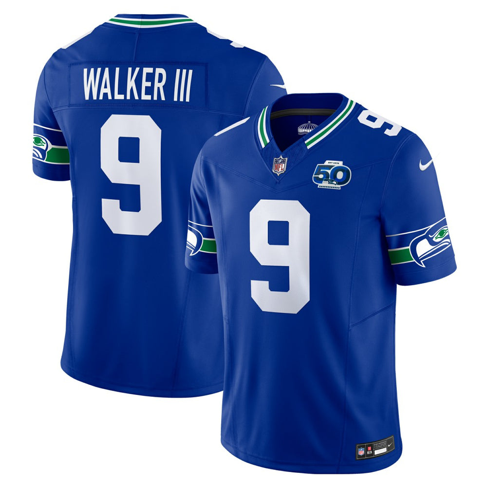 Kenneth Walker III  50th Season Vapor F.U.S.E. Limited Jersey - Seattle Seahawks Jerseys