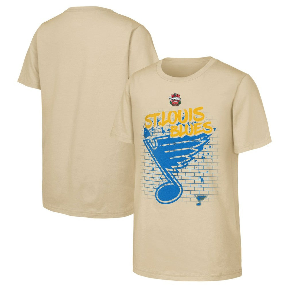NHL St. Louis Blues Youth 2025 NHL Winter Classic Street Art T-Shirt