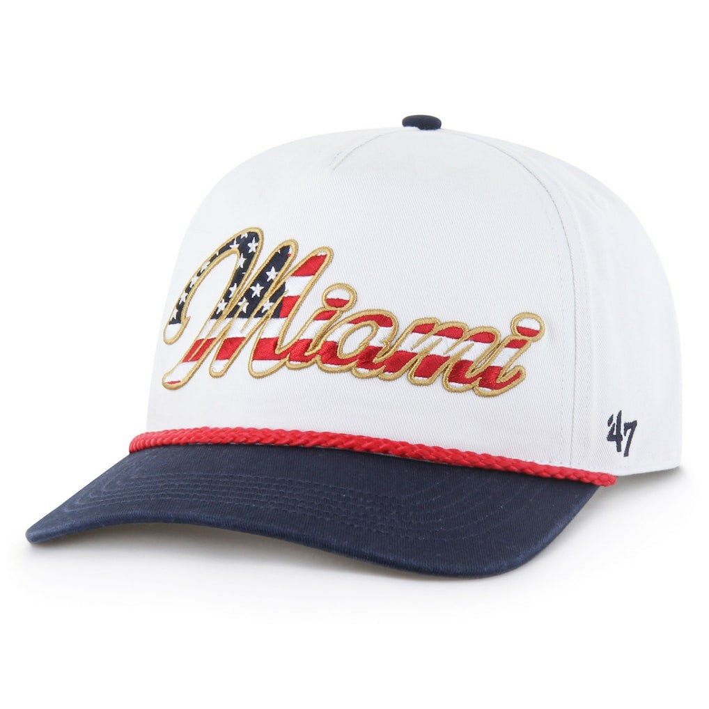 '47 Patriotic Overhand Hitch Adjustable Hat - Miami Dolphins Hats