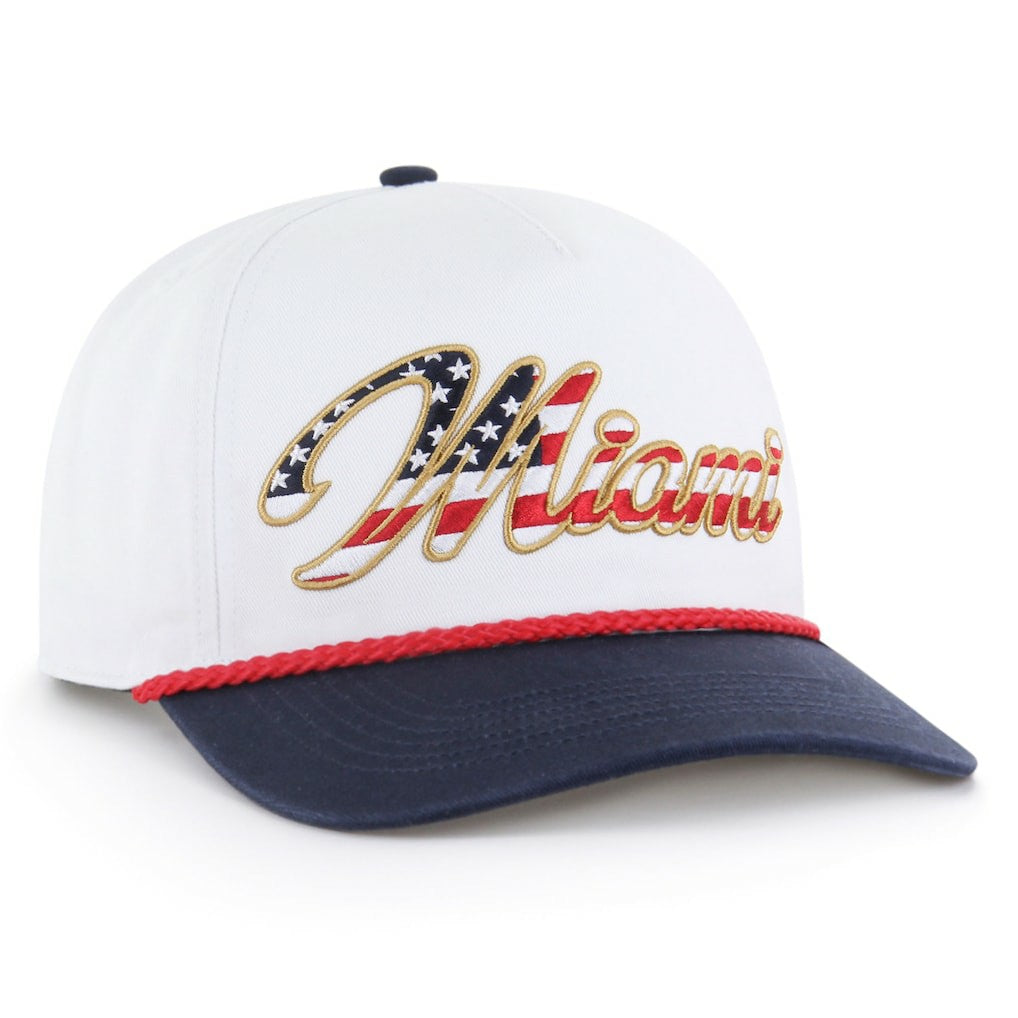 '47 Patriotic Overhand Hitch Adjustable Hat - Miami Dolphins Hats