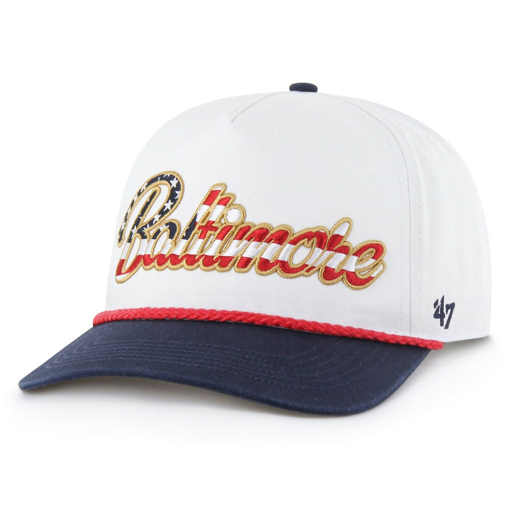 '47 Patriotic Overhand Hitch Adjustable Hat - Baltimore Ravens Hats