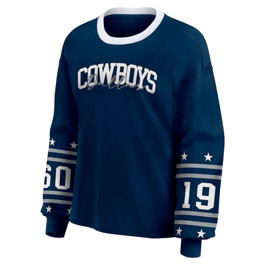 WEAR by Erin Andrews Women's Sport Long-Sleeve T-Shirt - Dallas Cowboys T-shirts