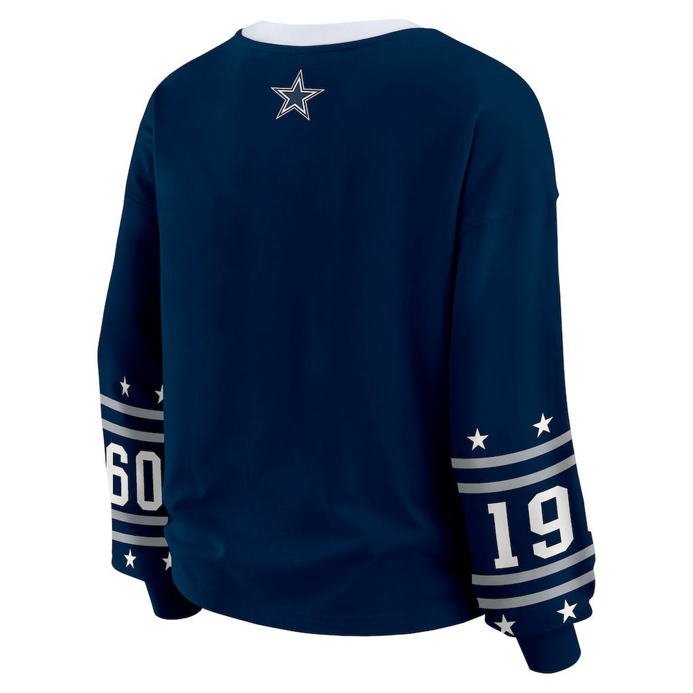 WEAR by Erin Andrews Women's Sport Long-Sleeve T-Shirt - Dallas Cowboys T-shirts