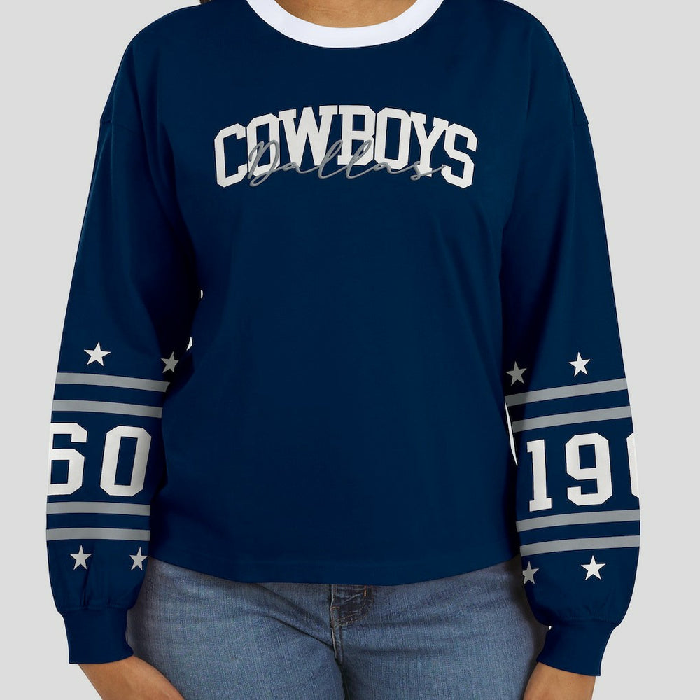 WEAR by Erin Andrews Women's Sport Long-Sleeve T-Shirt - Dallas Cowboys T-shirts