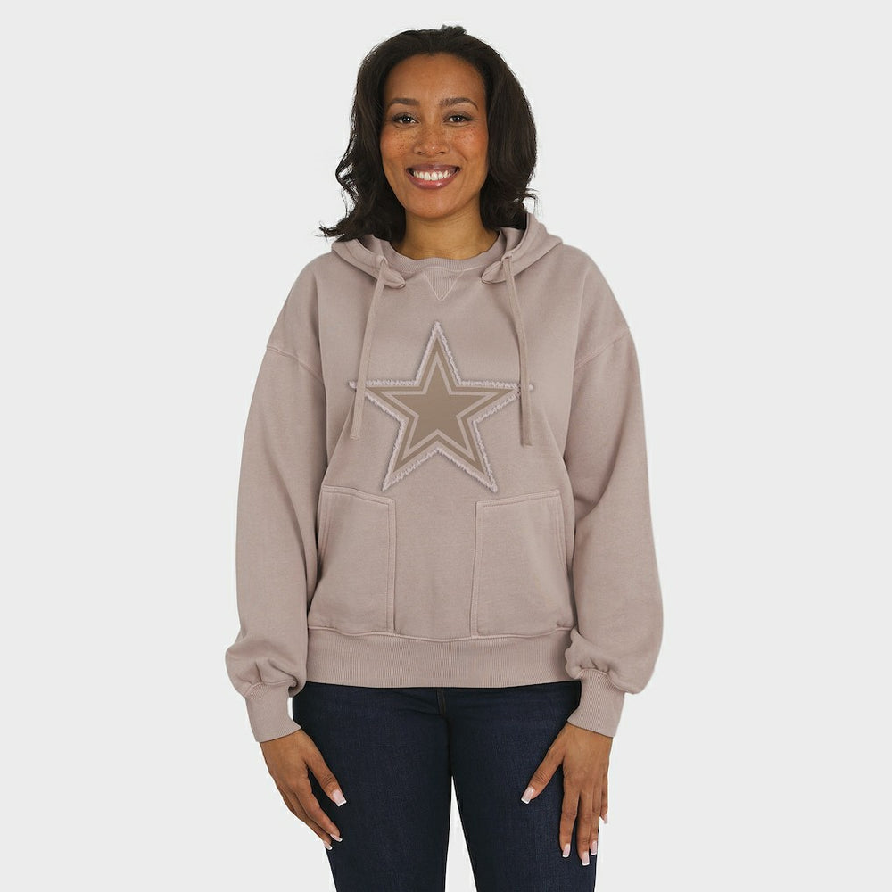 WEAR by Erin Andrews Women's Washed Pullover Crewdie - Dallas Cowboys Pullover
