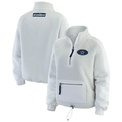 WEAR by Erin Andrews Women's Polar Fleece Half-Zip Jacket - Dallas Cowboys Jackets