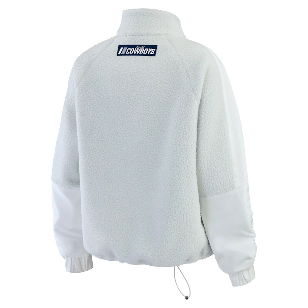 WEAR by Erin Andrews Women's Polar Fleece Half-Zip Jacket - Dallas Cowboys Jackets