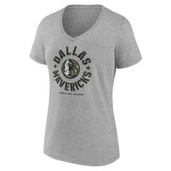 Dallas Mavericks Women's Hoops for Troops V-Neck T-Shirt sale