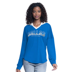 Dallas Mavericks G-III 4Her by Carl Banks Women's Bench Player Oversized Long Sleeve Hooded Top sale