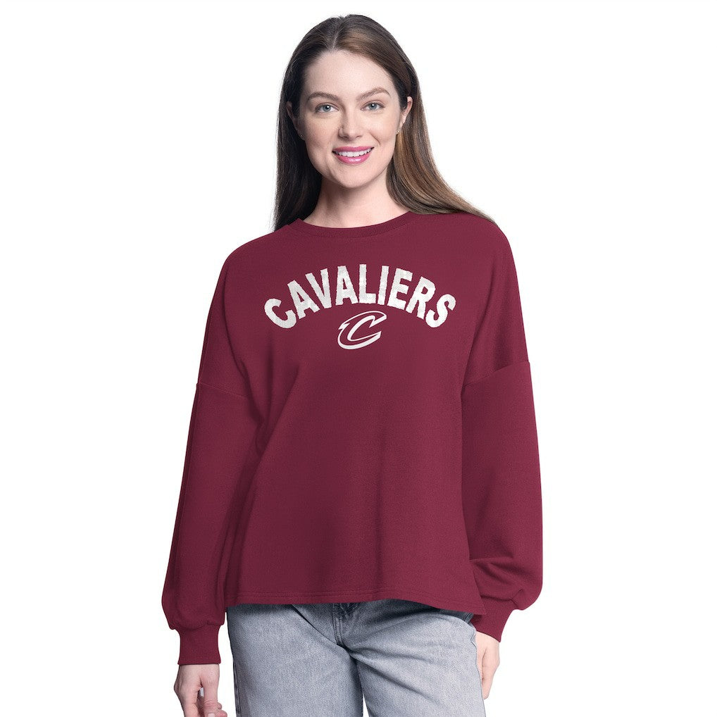 Cleveland Cavaliers G-III 4Her by Carl Banks Women's Athletic Pullover Sweatshirt sale