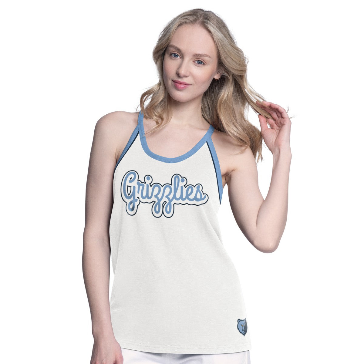 Memphis Grizzlies G-III 4Her by Carl Banks Women's Curveball Racerback Scoop Neck Slub Tank Top