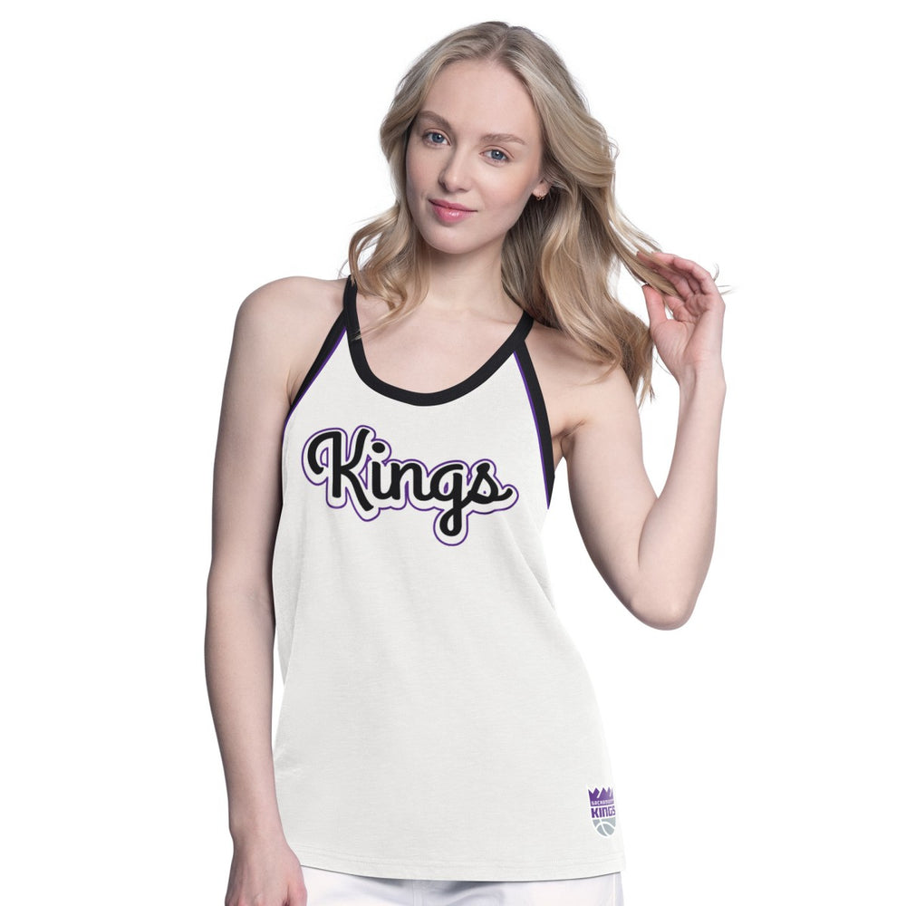 Sacramento Kings G-III 4Her by Carl Banks Women's Curveball Racerback Scoop Neck Slub Tank Top