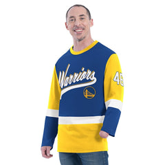Golden State Warriors G-III Sports by Carl Banks Adaptive Rugby Long Sleeve Top sale