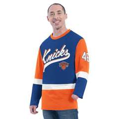 New York Knicks G-III Sports by Carl Banks Adaptive Rugby Long Sleeve Top