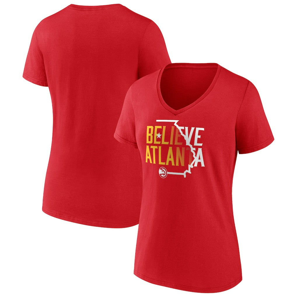 Atlanta Hawks Women's Team Pride V-Neck T-Shirt