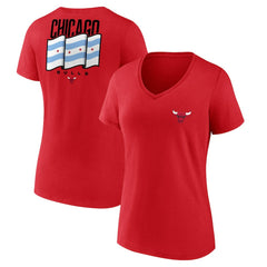 Chicago Bulls Women's Clutch V-Neck T-Shirt sale