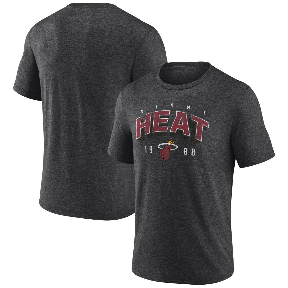 Miami Heat Backboard Tri-Blend T-Shirt