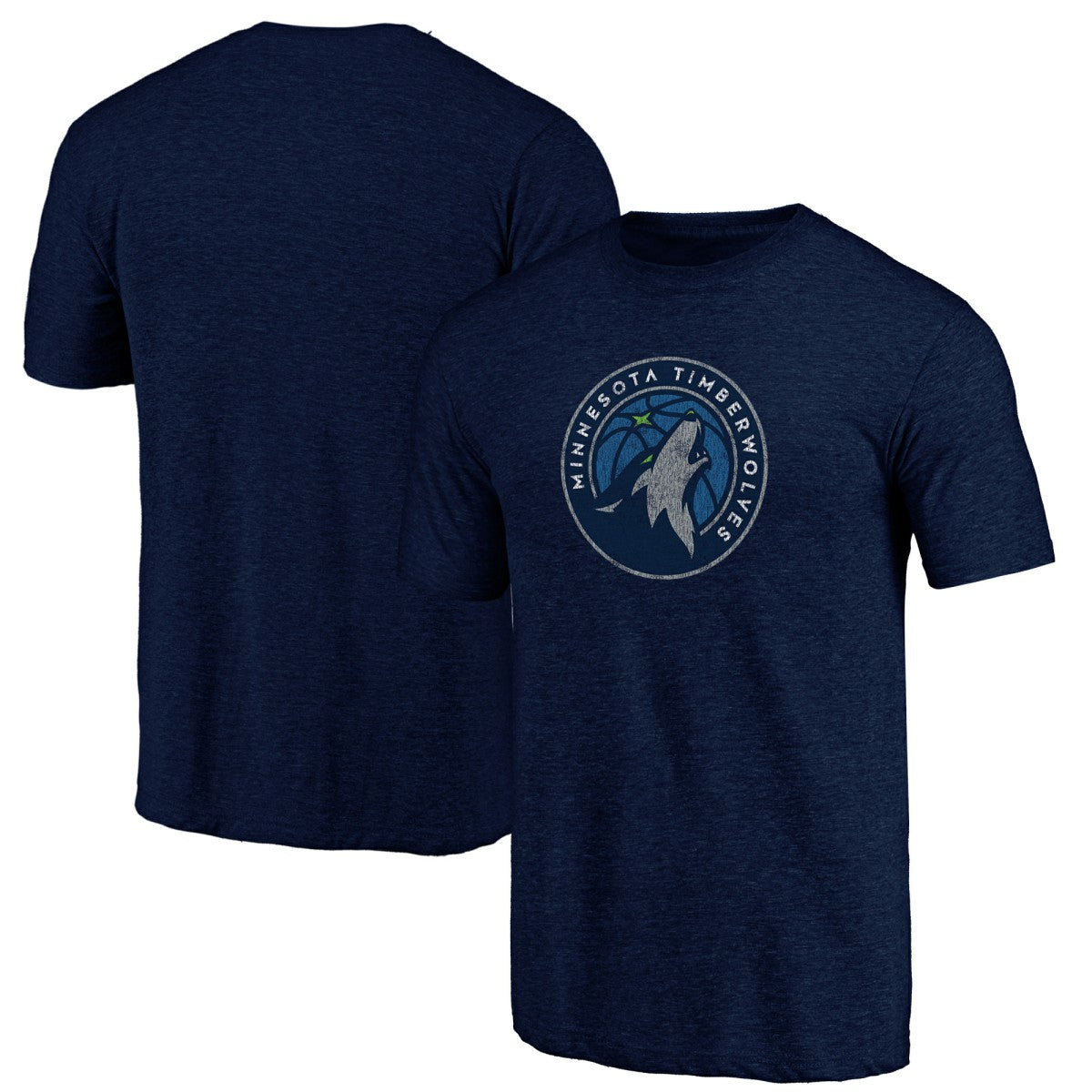 Minnesota Timberwolves Distressed Tri-Blend T-Shirt