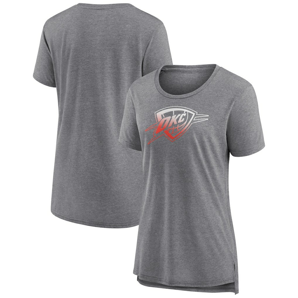 Oklahoma City Thunder Women's Gradient Logo Tri-Blend T-Shirt