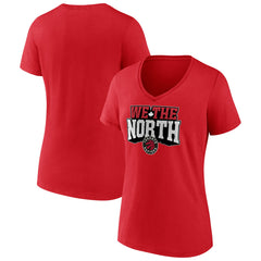 Toronto Raptors Women's Team Pride V-Neck T-Shirt