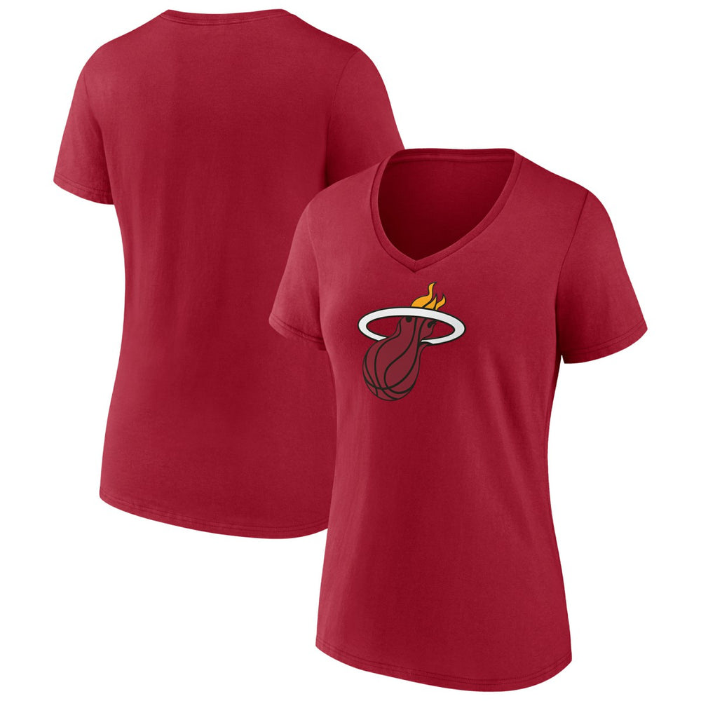 Miami Heat Women's Primary Logo V-Neck T-Shirt