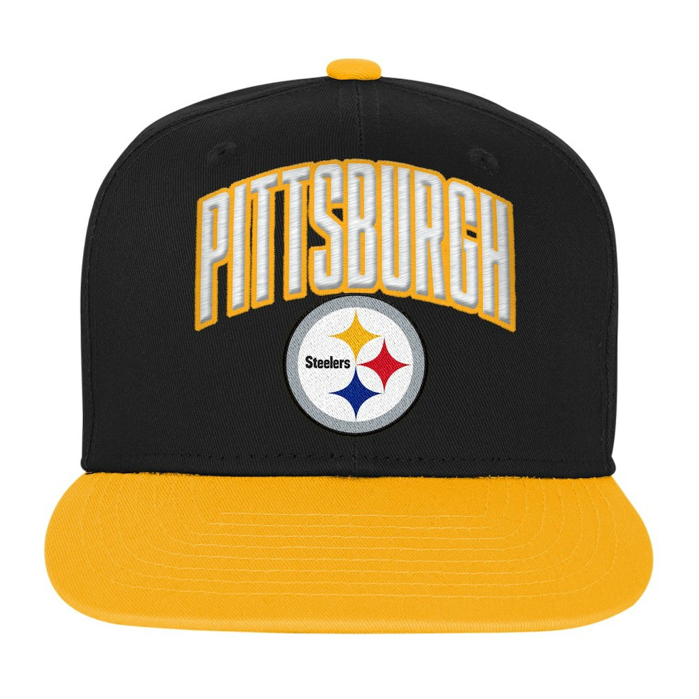 Outerstuff Youth Essentials Snapback Hat - Pittsburgh Steelers Hats