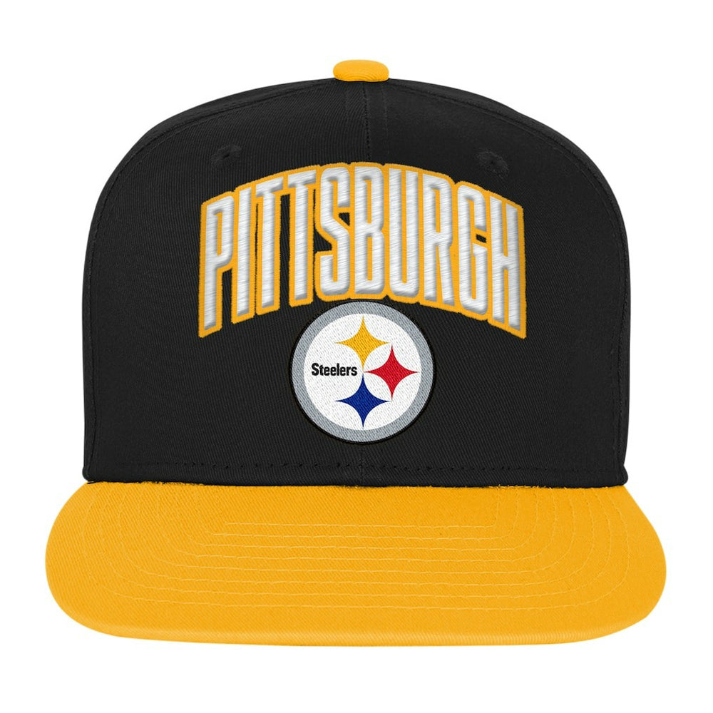 Outerstuff Youth Essentials Snapback Hat - Pittsburgh Steelers Hats