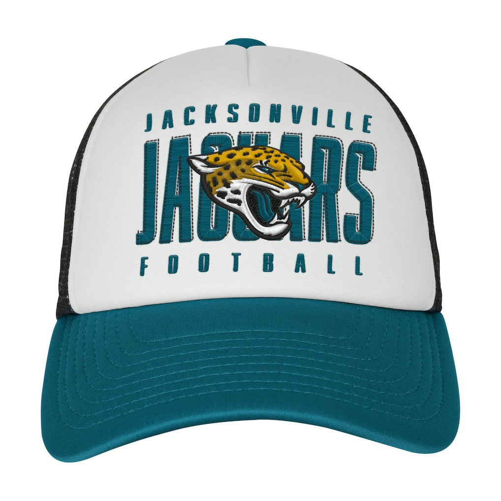 Youth Essentials Trucker Adjustable Hat - Jacksonville Jaguars Hats