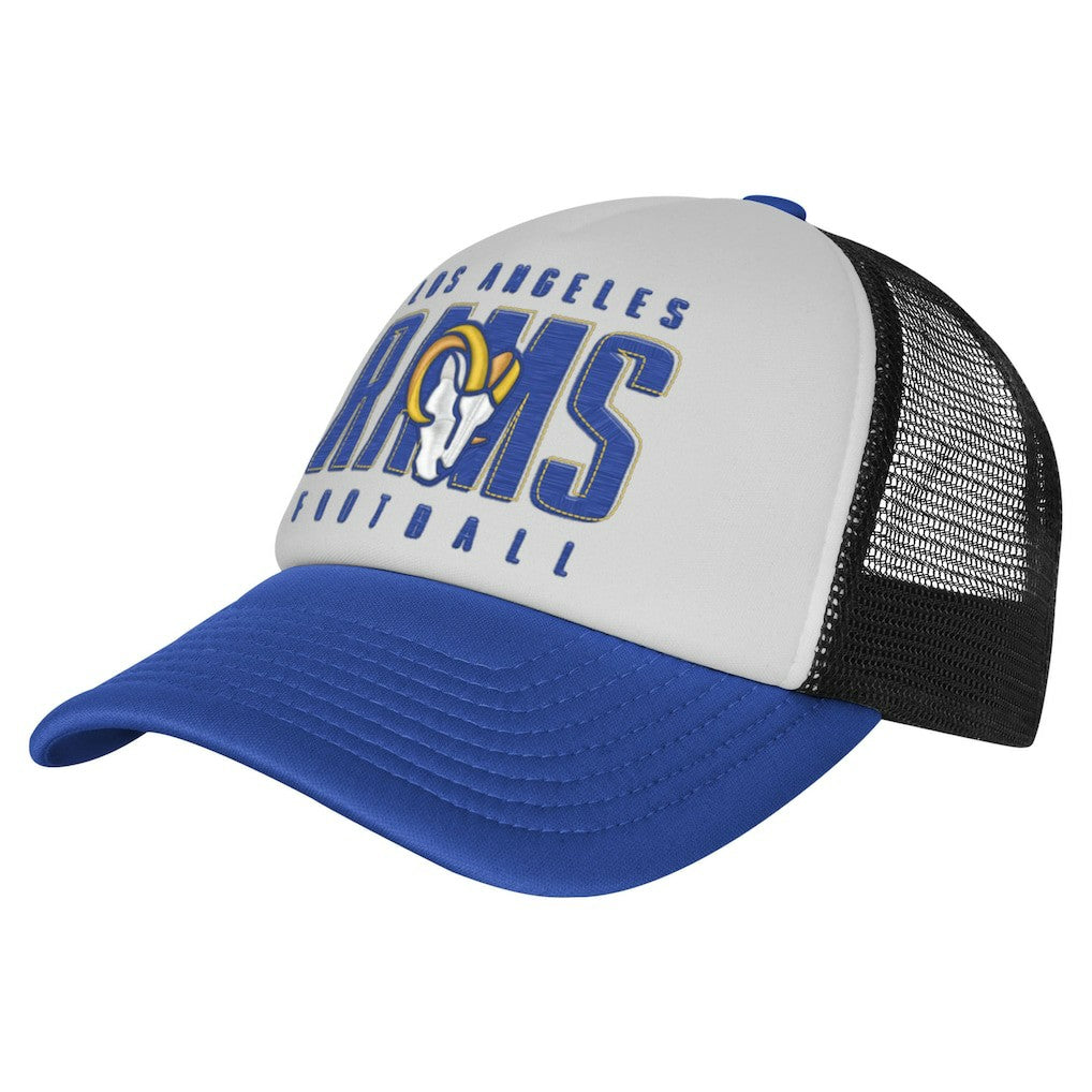 Youth Essentials Trucker Adjustable Hat - Los Angeles Rams Hats