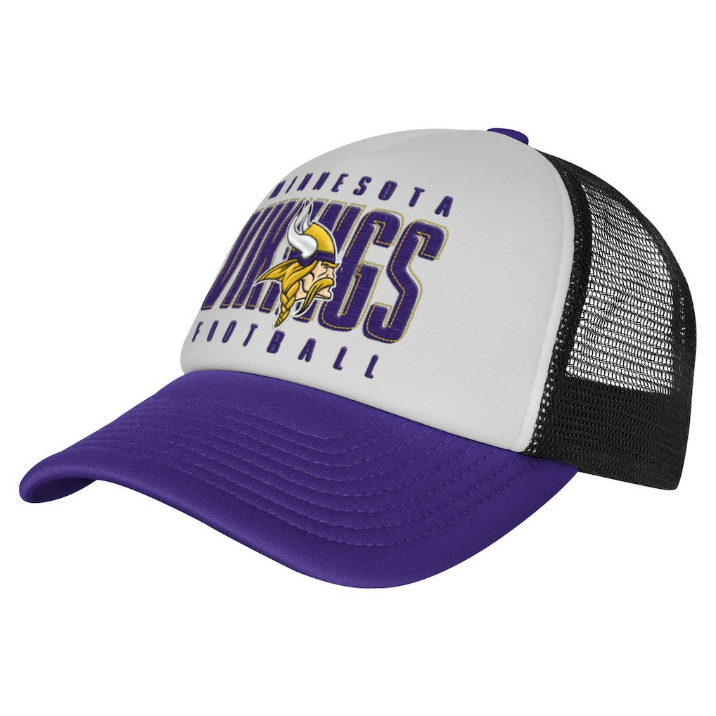Youth Essentials Trucker Adjustable Hat - Minnesota Vikings Hats