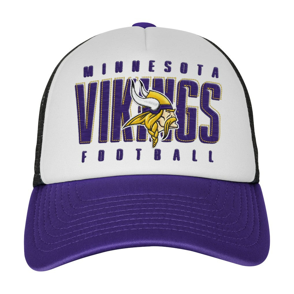 Youth Essentials Trucker Adjustable Hat - Minnesota Vikings Hats