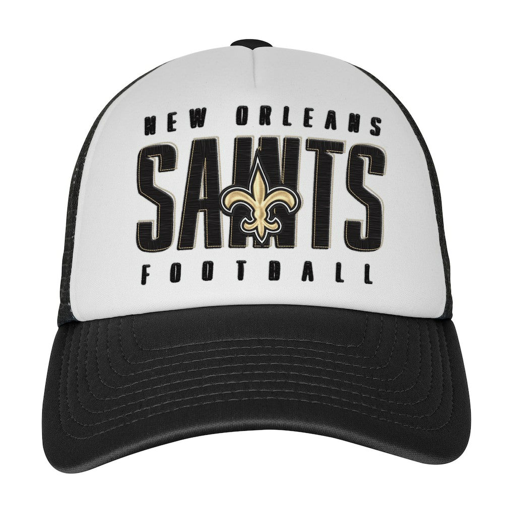 Youth Essentials Trucker Adjustable Hat - New Orleans Saints Hats