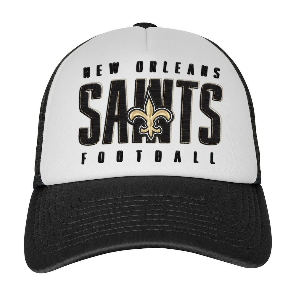 Youth Essentials Trucker Adjustable Hat - New Orleans Saints Hats