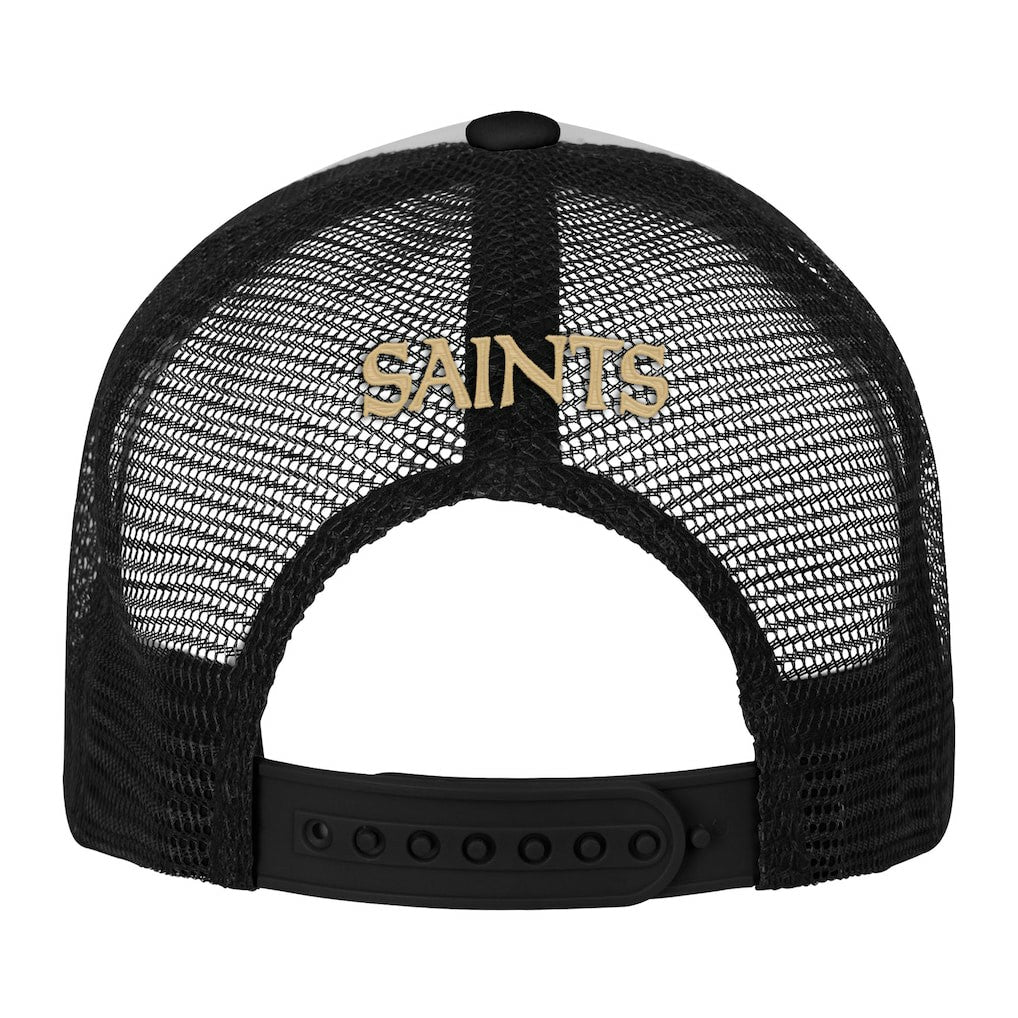 Youth Essentials Trucker Adjustable Hat - New Orleans Saints Hats