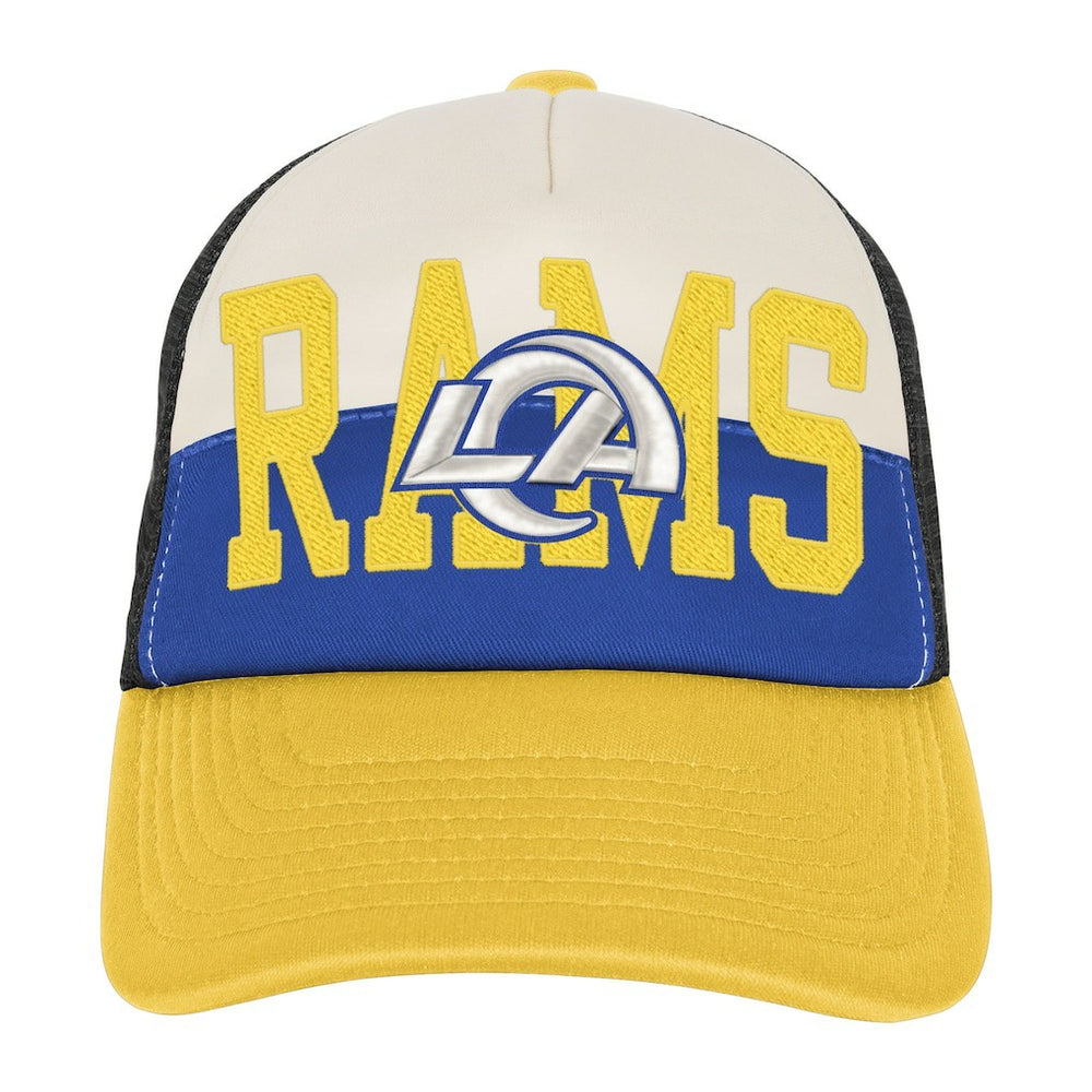 Youth Modern Fan Trucker Adjustable Hat - Los Angeles Rams Hats