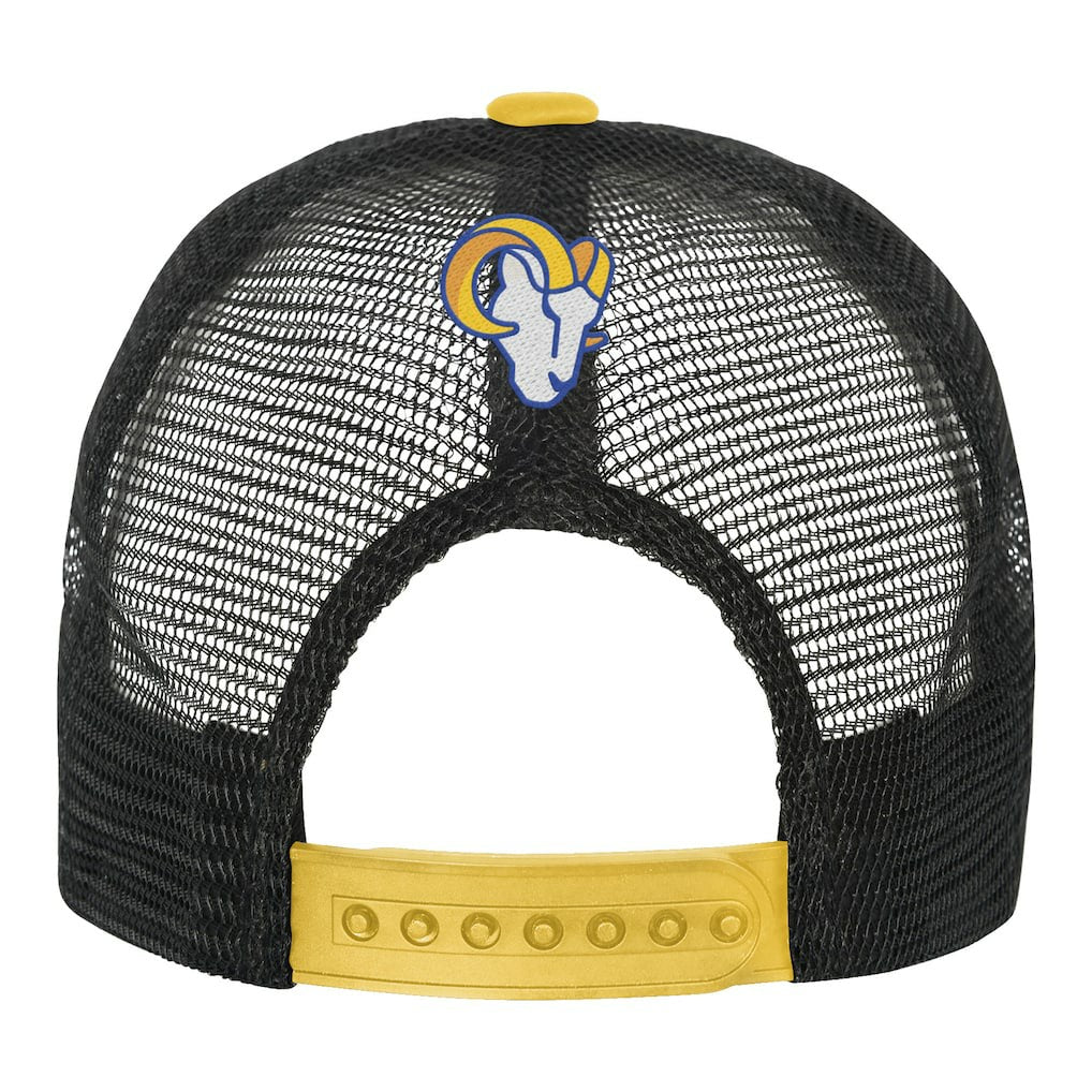 Youth Modern Fan Trucker Adjustable Hat - Los Angeles Rams Hats