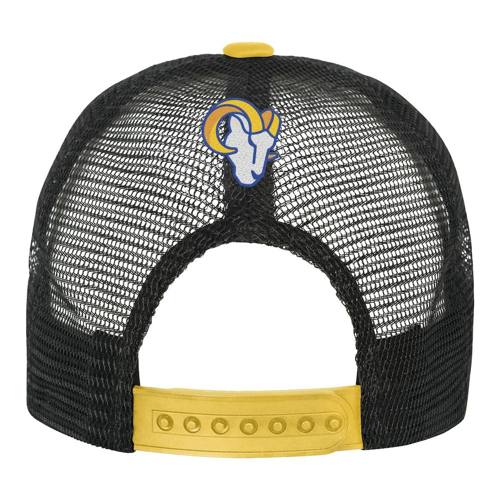 Youth Modern Fan Trucker Adjustable Hat - Los Angeles Rams Hats