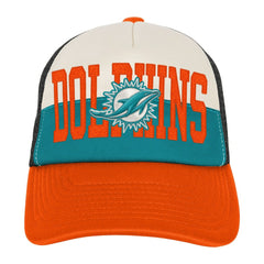 Youth Modern Fan Trucker Adjustable Hat - Miami Dolphins Hats
