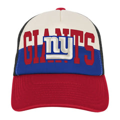 Youth Modern Fan Trucker Adjustable Hat - New York Giants Hats