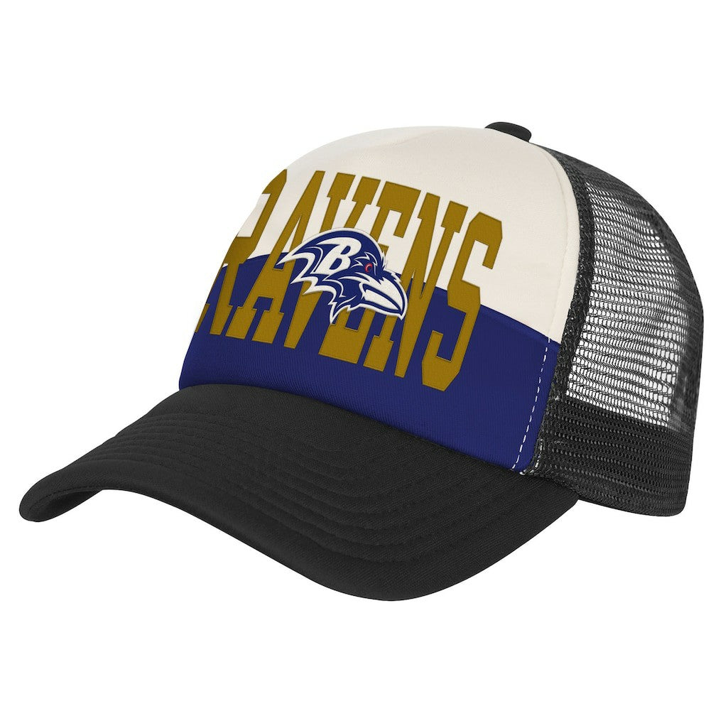 Youth Modern Fan Trucker Adjustable Hat - Baltimore Ravens Hats