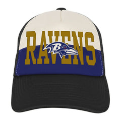 Youth Modern Fan Trucker Adjustable Hat - Baltimore Ravens Hats