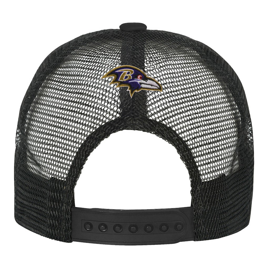 Youth Modern Fan Trucker Adjustable Hat - Baltimore Ravens Hats
