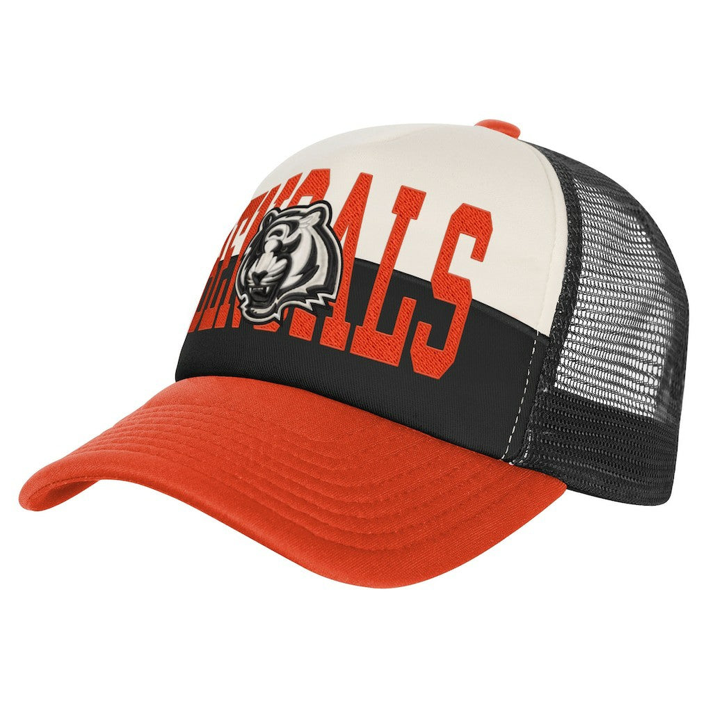 Youth Modern Fan Trucker Adjustable Hat - Cincinnati Bengals Hats