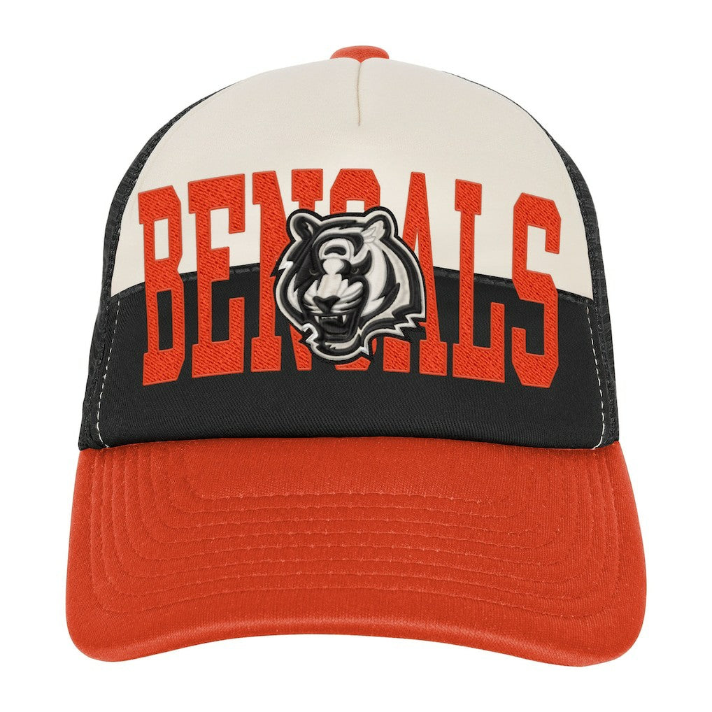 Youth Modern Fan Trucker Adjustable Hat - Cincinnati Bengals Hats