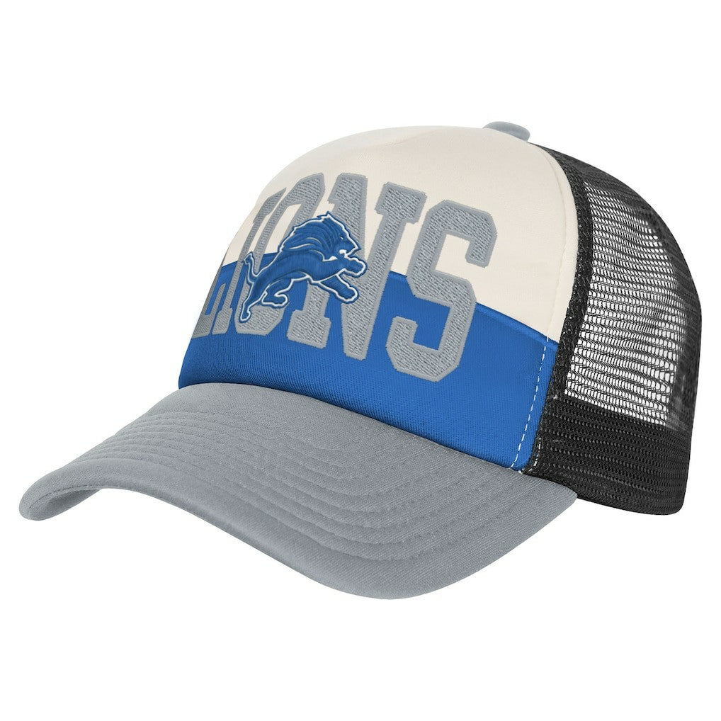 Youth Modern Fan Trucker Adjustable Hat - Detroit Lions Hats